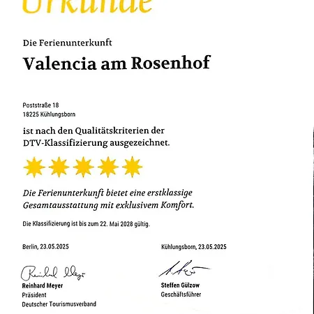 Valencia Am Rosenhof - 5 Sterne Dtv Apartamento *